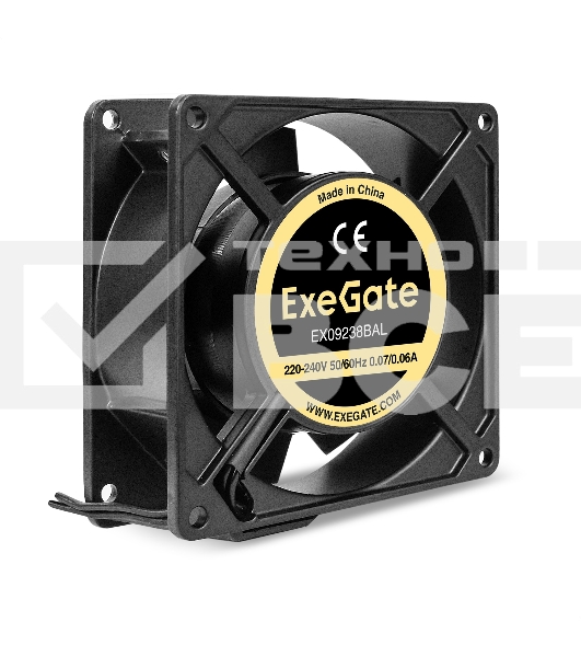 Вентилятор для корпуса ExeGate EX09238BAL черный, 92 мм, 2800 об/мин, 40 дБ