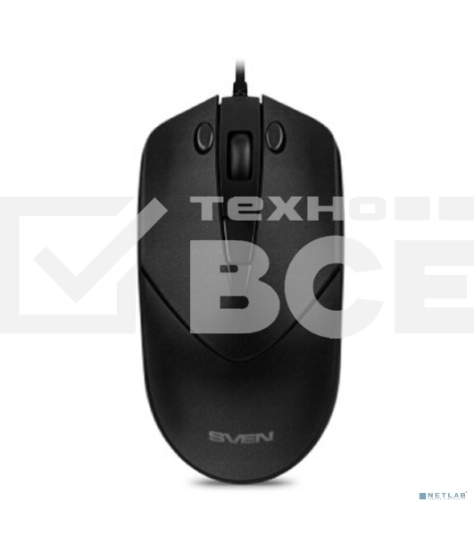 Мышь проводная SVEN RX-100 черный, 4000 dpi, USB, кнопки - 6