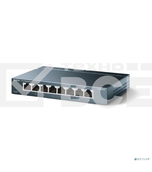 Коммутатор TP-Link SMB TL-SG108 8-port Desktop Gigabit Switch, 8 10/100/1000M RJ45 ports,metal case