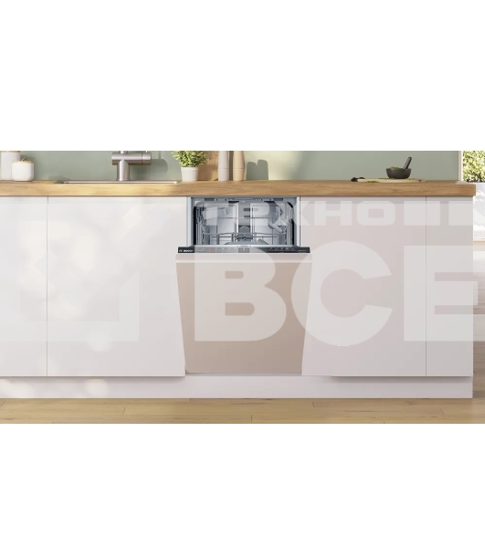 Встраиваемая посудомоечная машина Bosch SPV2IKX54Q, 45 см, 9 комплектов, 5 программ, 2 корзины, электронное управление, дисплей, HygienePlus, VarioSpeed Plus, конденсационная сушка, энергоэффективность А+, уровень шума 48 дБ, цвет белый