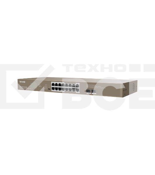 Неуправляемый Коммутатор IP-COM G1118P-16-250W 16 GE+SFP Ethernet с 16-Портовым PoE