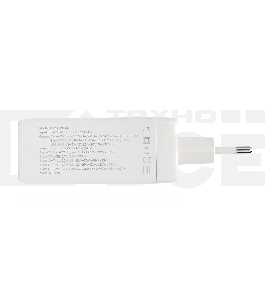 Зарядное устройство Cablexpert MP3A-PC-66 100Вт GaN, 5A, QC5.0/PD, 3xType-C, 1xUSB, белый, коробка