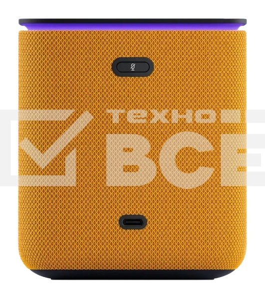 Умная колонка Яндекс Станция Миди, ZigBee, 24Вт, с голосовым ассистентом Алиса на YaGPT, оранжевый