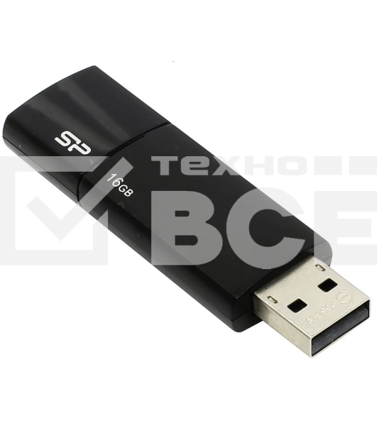 Флешка USB Silicon Power USB 16Gb Ultima U05 SP016Gb,UF2U05V1K USB 2.0, черный