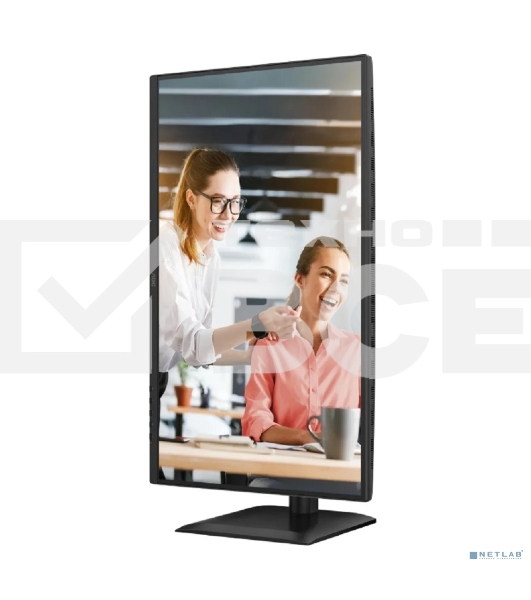 Монитор 27' AOC Q27E4CV IPS 2560x1440, 120 Гц, 4 мс, 16:9, 350 кд/м², HDMI 2.0, DP 1.2, USB-C (90 Вт), USB Hub (4x USB 3.2), RJ45, 3.5 Jack, динамики (2x2 Вт), Adaptive-Sync, VESA 100x100, черный