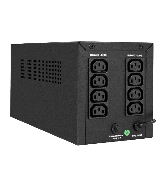 Источник бесперебойного питания ExeGate SpecialPro Smart LLB-1000.LCD.AVR.8C13 (1000VA/700W, LCD, 8*C13, батарея 12V 7.2Ah - 2 шт., металлический корпус, Black)