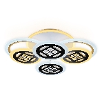 Светильник Ambrella light FA2951/6 WH белый 4200K/3000K+6400K/6400K+3000K 125W 550*405*150 (ПДУ ИК), фото 1