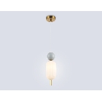 Светильник Ambrella light LH53101 BS/GR/FR латунь/серый/белый матовый G9 max 28W D100*330, фото6