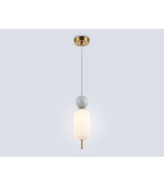 Светильник Ambrella light LH53101 BS/GR/FR латунь/серый/белый матовый G9 max 28W D100*330