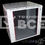 Шкаф настенный ЦМО ШРН-М-12.500 12U 600x520мм пер.дв.стекл съемные бок.пан. 50кг серый, фото2
