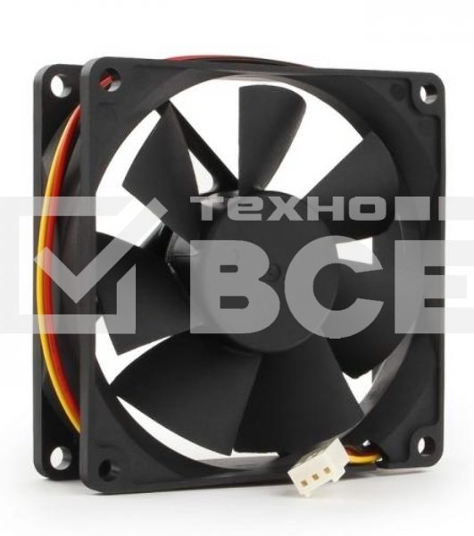 Вентилятор для корпуса Gembird FANCASE/BALL черный, 80 мм, 2600 об/мин, 27 дБ, 3 pin