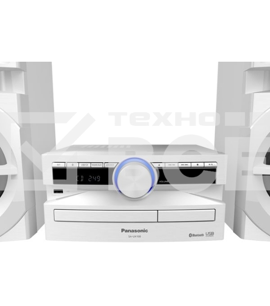 Минисистема Panasonic SC-UX100EE-W белый 300Вт/CD/CDRW/FM/USB/BT