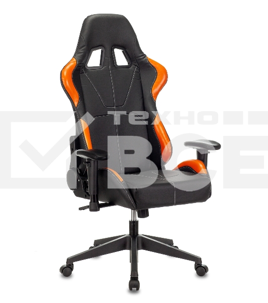 Кресло игровое Zombie VIKING 5 AERO черный/оранжевый искусственная кожа с подголов. крестовина пластик