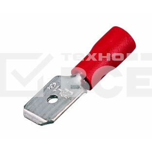 Клеммы,сжим Rexant (08-0313) КЛЕММА ПЛОСКАЯ изолированная (КПИ штекер - 6.3мм) 0.5-1.5мм (MDD1.25-250, VM1.25-250) (100 шт. в уп.)
