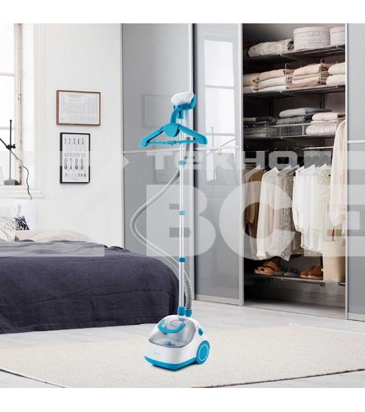 Отпариватель напольный Kitfort КТ-957 1500Вт белый/бирюзовый