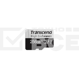 Карта памяти Transcend 256GB microSD w/ adapter U1, High Endurance R95/W45 MB/s