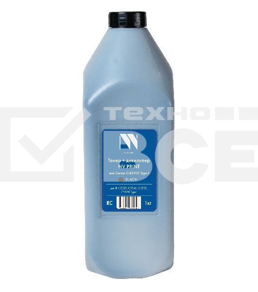 Тонер + девелопер NVP Canon C-EXV51 (1кг) Black для IR C5535, C5540, C5550, C5560 Type1