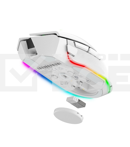 Мышь беспроводная/проводная Razer Basilisk V3 Pro белый, 30000 dpi, радиоканал, Bluetooth, USB, кнопки - 11