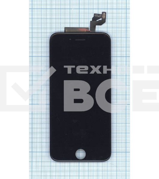 Дисплей для iPhone 6S в сборе с тачскрином (Foxconn) черный