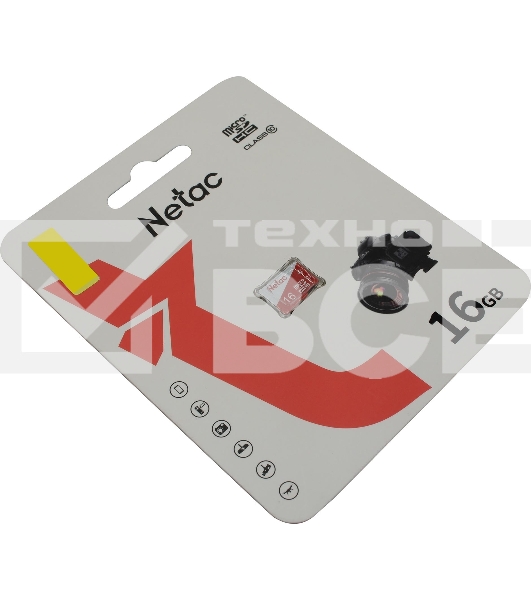 Флеш карта microSDHC 16Gb Netac P500 ECO (50/95 Mb/s, no adapter) (NT02P500ECO-016G-S)