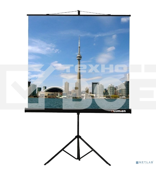 Экран на треноге Lumien 127x127см Eco View LEV-100104 1:1 напольный рулонный