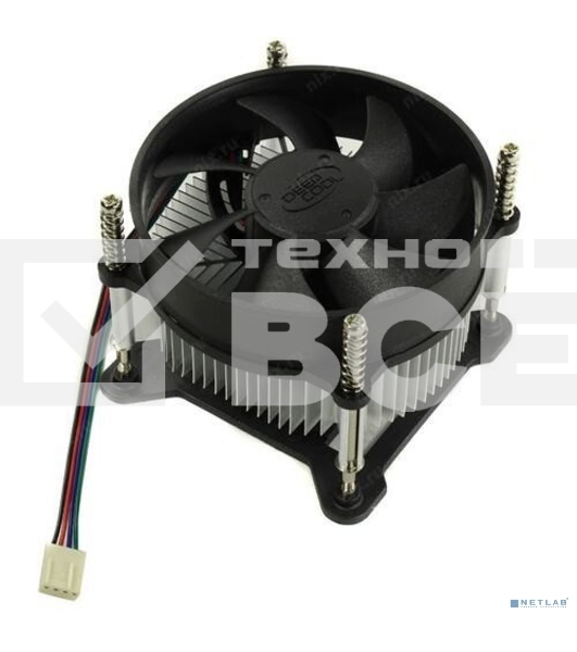 Кулер для процессора DEEPCOOL CK-11508 PWM черный, 92 мм, алюминий, 2200 об/мин, 30.1 дБ, 4 pin, 65 Вт, 70 мм