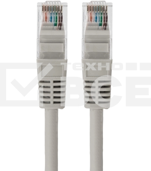 Пaтч-корд U/UTP Rexant, категория 5e, RJ45-RJ45, неэкранированный, LSZH серый, 5м