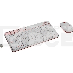 Клавиатура + мышь Logitech Wireless Combo MK 240 Nano White-red 920-008212, фото2