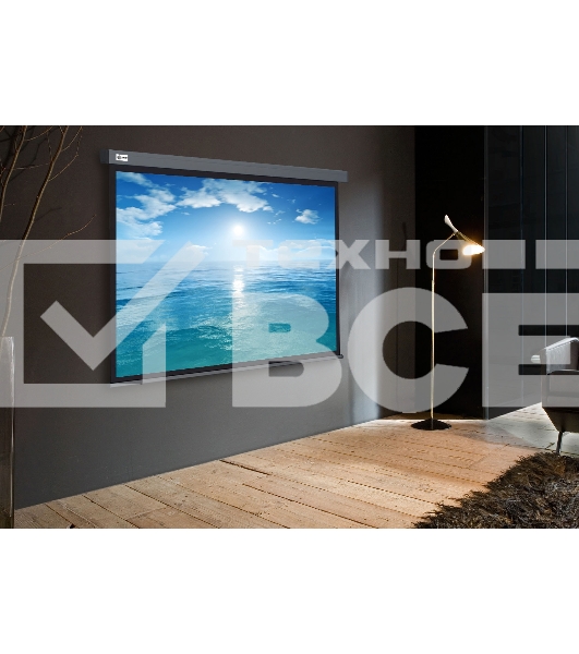 Экран Cactus 104.6x186см Wallscreen CS-PSW-104X186-SG 16:9 настенно-потолочный рулонный серый