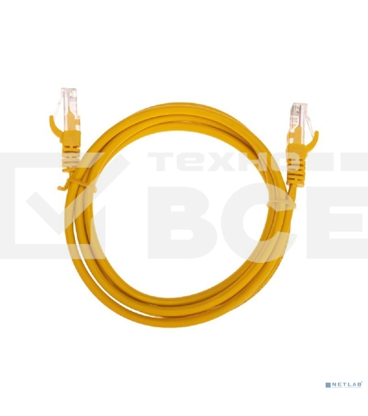 Патч-корд U/UTP, CAT 5e, RJ45-RJ45, 26AWG, ZH нг(А)-HF, желтый, 1,5м  REXANT