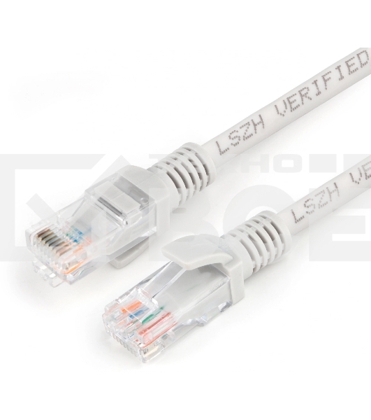Патч-корд Premier PP31-0.5M-LSZH 1 Гбит/с UTP 4 пары cat.5E CCA molded 0.5м серый RJ-45 (m)-RJ-45 (m)