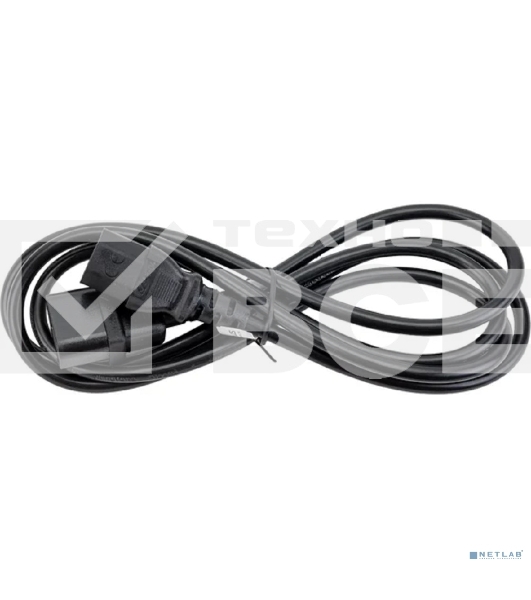 Кабель питания Cabeus PC-189-VDE-1.0-1.8M монитор-компьютер IEC 320 C13 - IEC 320 C14 (3x1.0), 1.8 м