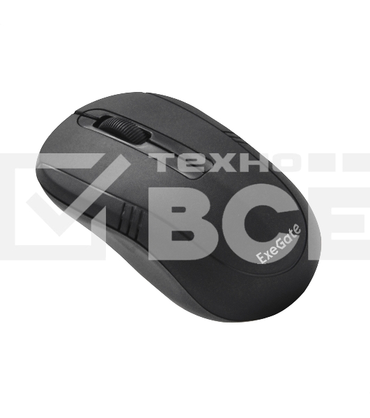 Мышь беспроводная ExeGate Professional Standard SR-9021 черный, 1200 dpi, радиоканал, USB, кнопки - 3