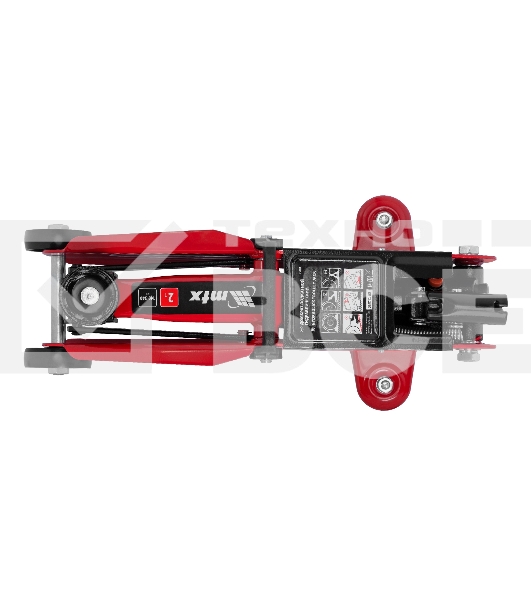 Домкрат гидравлический подкатной MTX 2 т, 140-340 мм, в пласт. кейсе