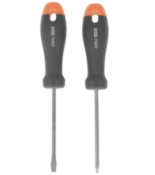 Набор отверток Deli Home Series HT1002 2шт SL5x100+PH1x100 Эксклюзивный дизайн. Рукоятка из высококачественного софттач пластика