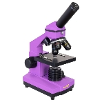 Микроскоп Levenhuk RAINBOW 2L AMETHYST/Аметист Микроскоп с предметным столиком, трехгнездным револьвером, фокусировочным механизмом, двумя источниками света с регулировкой яркости Монокулярная насадка Объективы: 4х, 10х, 40х, Увеличение микроскопа: 64-640x, фото14