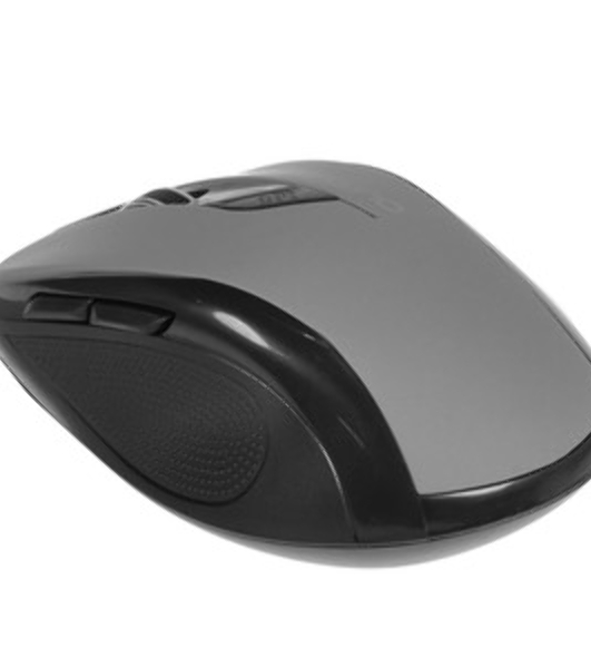 Мышь беспроводная Qumo Office Line M63 серый, 1600 dpi, радиоканал, USB, кнопки - 6