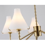 Люстра Ambrella light LH57133/5 BS/FR латунь/белый матовый E14/5 max 40W D650*590, фото6