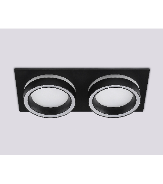 Светильник Ambrella light TN52424/2 BK/FR черный/белый матовый GX53 max 12W 210*105*45