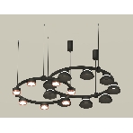 Светильник Ambrella light XR92091100/16 SBK/PPG/FR черный песок/золото розовое полированное/белый матовый GX53, фото3