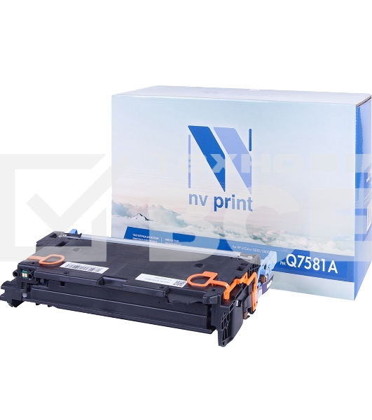 Картридж NV Print совместимый HP Q7581A CYAN для LJ Color 3505/3800 (6000k)