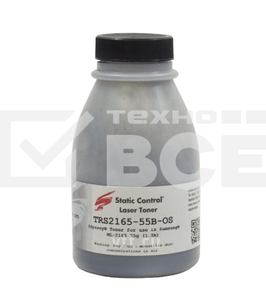 Тонер Static Control для Samsung ML 2165/2160/SCX3405, 55 г, флакон