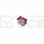 Выключатель клавишный 250V 3А (2с) ON-OFF красный  Micro  Rexant, фото 1