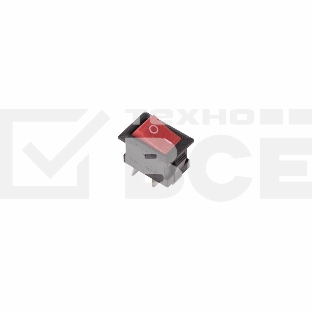 Выключатель клавишный 250V 3А (2с) ON-OFF красный  Micro  Rexant