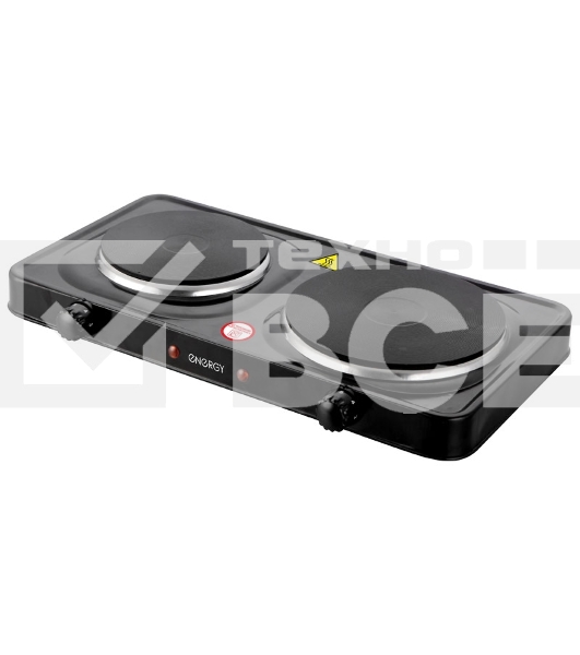 Плита настольная электрическая Energy EN-903B 2 конф., чугун, черная (158957)