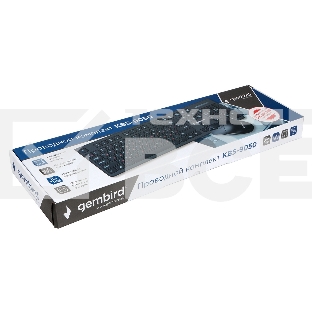Комплект клавиатура+мышь проводные Gembird KBS-9050, черн.,104кл, 3кн., каб.1.5м