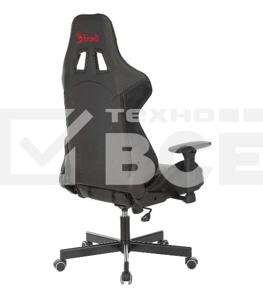 Кресло игровое A4Tech Bloody GC-600, черный, эко.кожа, крестовина металл