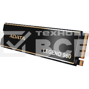 Накопитель SSD ADATA LEGEND 960, 2Tb, PCIe 4.0 x4, M.2 2280, NVMe, R/W 7400/6800, с радиатором