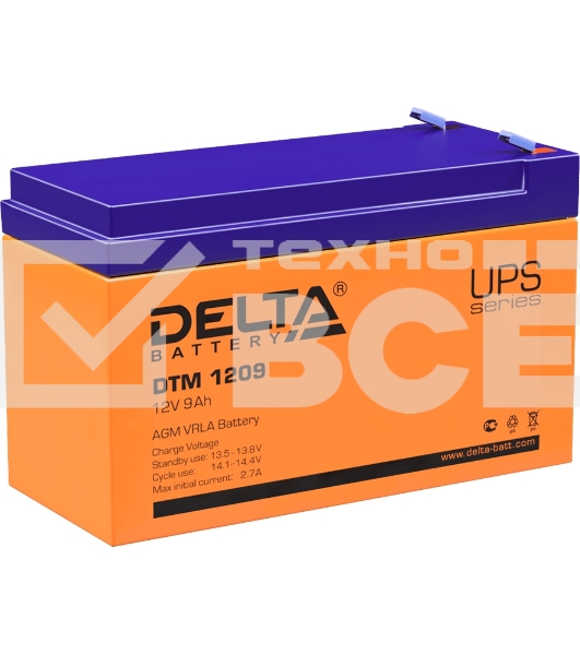 Батарея Delta DTM 1209 (12V, 9Ah)
