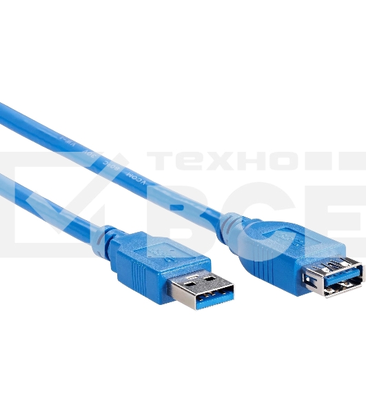 Кабель удлинительный VCOM VUS7065-1M USB3.0 Am-Af 1m